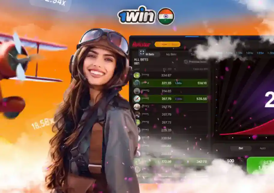 1win crash Aviator game in India