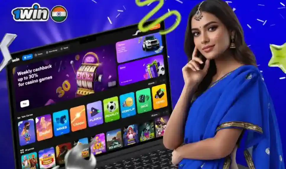 Range of 1win casino games in India